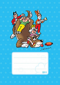 Školní sešit Čtyřlístek 511 - linkovaný A5 / 10 listů