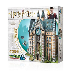 Harry Potter: Puzzle Wrebbit 3D - Bradavice hodiná vež / 420 dílků