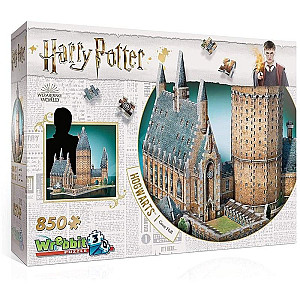 Harry Potter: Puzzle Wrebbit 3D - Bradavice Velká síň / 850 dílků