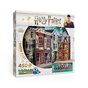 Harry Potter: Puzzle Wrebbit 3D - Příčná ulice / 450 dílků