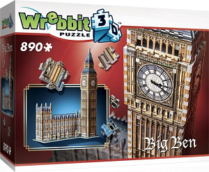 Puzzle Wrebbit 3D: Big Ben / 890 dílků