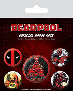 Set odznaků - Deadpool