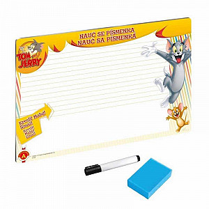 Tom a Jerry Nauč se písmenka - Stírací tabulka