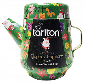 TARLTON Tea Pot Glorious Harmony - sypaný zelený čaj s kousky ovoce v plechové konvičce 100g