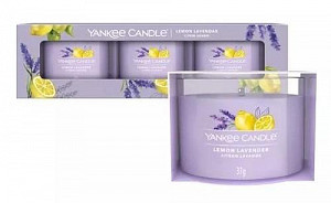 YANKEE CANDLE Lemon Lavender svíčka votivní sada 3ks