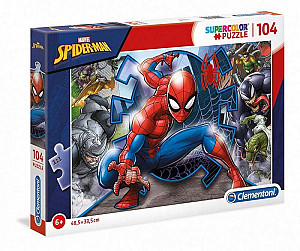 Clementoni Puzzle Supercolor - Spiderman 104 dílků