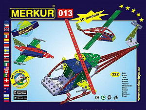 Merkur 013 Vrtulník 222 dílů, 10 modelů