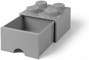 Úložný box LEGO s šuplíkem 4 - šedý