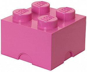 Úložný box LEGO 4 - růžový