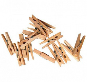 Playbox Dřevěné kolíčky 45 mm - přírodní 100 ks