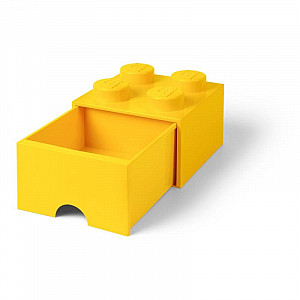 Úložný box LEGO s šuplíkem 4 - žlutý