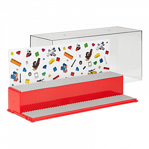 Herní a sběratelská skříňka LEGO ICONIC - červená