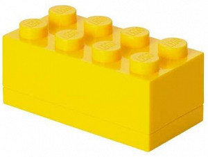 Úložný box LEGO Mini 8 - žlutý