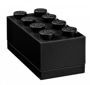 Úložný box LEGO Mini 8 - černý