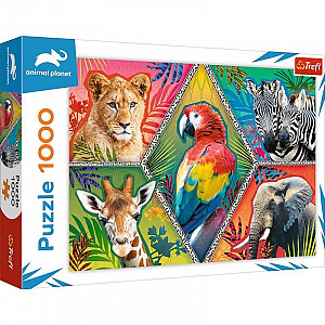Puzzle Animal Planet: Exotická zvířata/1000 dílků