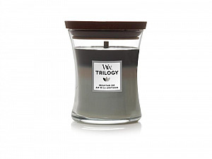 WoodWick Trilogy Mountain Air svíčka váza 275g