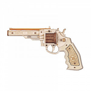 NiXiM Dřevěné 3D puzzle - Revolver mechanický