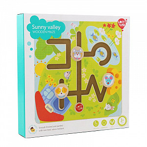Lucy & Leo dřevěný motorický labyrint - Slunné údolí