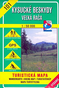 Kysucké Beskydy Veľká Rača 1:50 000