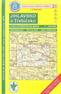 KČTC 21 Jihlavsko a Třebíčsko 1:100 000