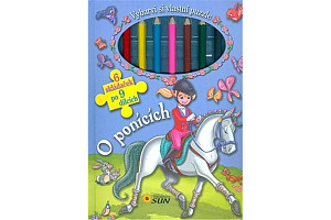 Vybarvi si vlastní puzzle: O ponících