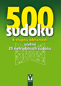 500 sudoku - zelená obálka