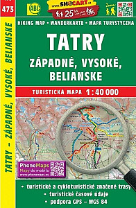 Tatry - Západné, Vysoké, Belianske 1:40 000