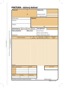 Faktura, A5, 100 listů, NCR
