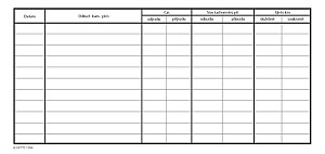 Kniha jízd firemního vozidla, 21 × 10 cm, 32 listů