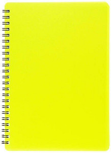 Plastic blok NEON žlutý A5, linka, 60 listů