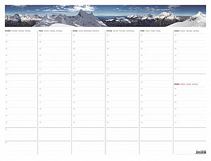SK - Týdenní plánovací mapa A2 (bez plastové lišty) - stolní kalendář 2020