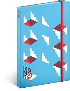 NOTIQUE Notes Isometric, nelinkovaný, 13 x 21 cm