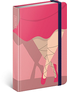 NOTIQUE Notes Piggie Mini, linkovaný, 9 x 13 cm