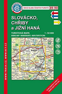 KČT 89-90 Slovácko, Chřiby a Jižní Haná 1:50 000