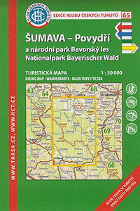 KČT 65 Šumava - Povydří a národní park Bavorský les 1:50 000