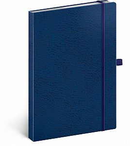 NOTIQUE Notes Vivella Classic modrý/modrý, tečkovaný, 15 x 21 cm