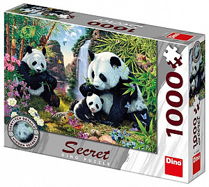 Pandy: secret collection puzzle 1000 dílků