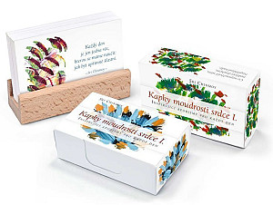 Kapky moudrosti srdce I. s dřevěným stojánkem