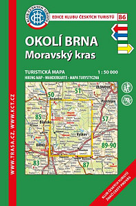KČT 86 Okolí Brna-Moravský kras 1:50 000