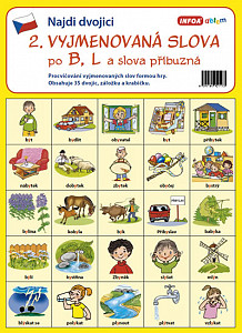 Najdi dvojici 2 Vyjmenovaná slova po B, L