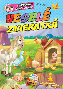Maľovánka Veselé zvieratká so samolepkami