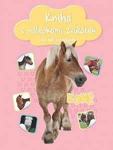 Kniha s nálepkami zvířátek Koně