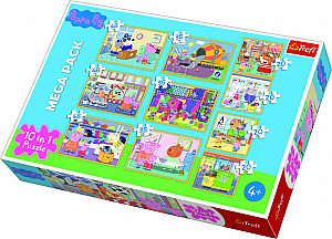 Puzzle Prasátko Peppa 10v1