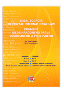Pramene medzinárodného práva súkromného a procesného