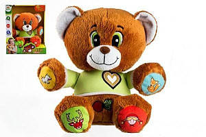 Medvěd Vojtík pohádkový česky mluvící plyš