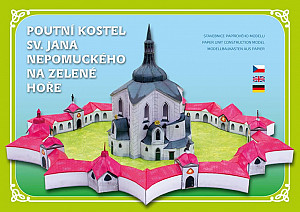 Poutní Kostel sv. Jana Nepomuckého na Zelené hoře - Stavebnice papírového modelu