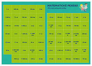 Pexeso: Matematika - Převody jednotek délky
