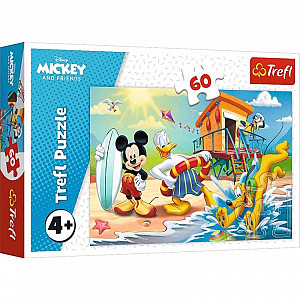 Puzzle Mickey Mouse na pláži