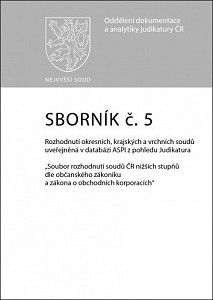 Sborník č. 5 Závazky z právních jednání přenechání věci k užití jinému
