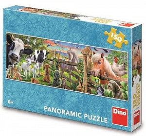 Puzzle panoramic Farma 150